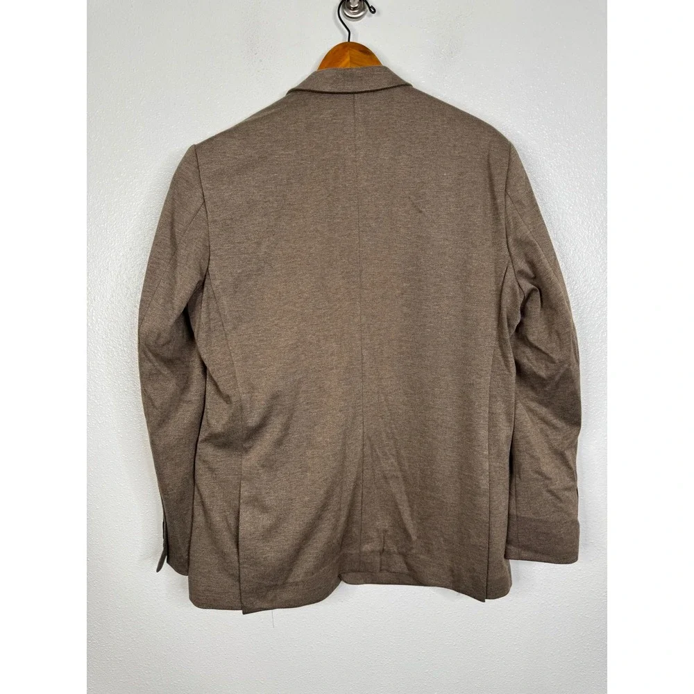 7 Diamonds Bronson Blazer Mens Large Brown Heathered Knit Sport Coat BLZ-8346